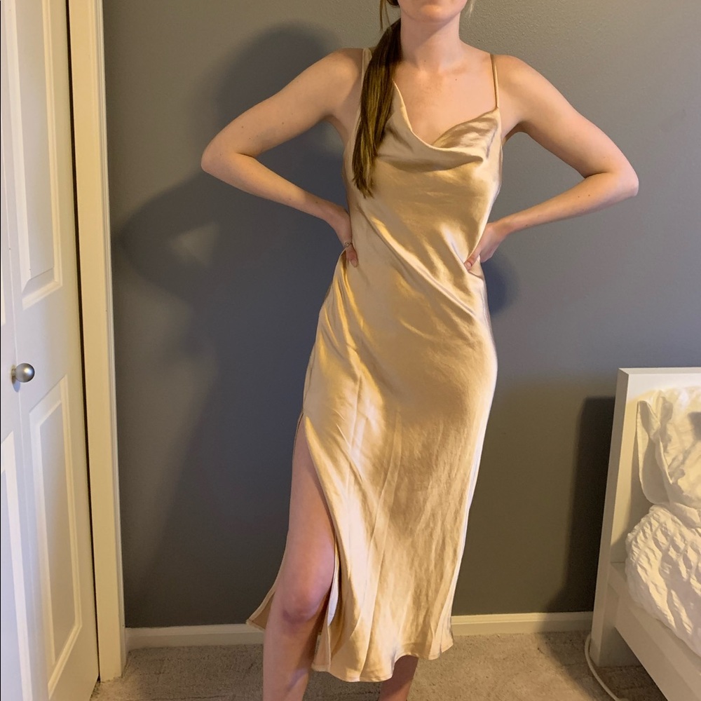 Gold Midi/Maxi Dress